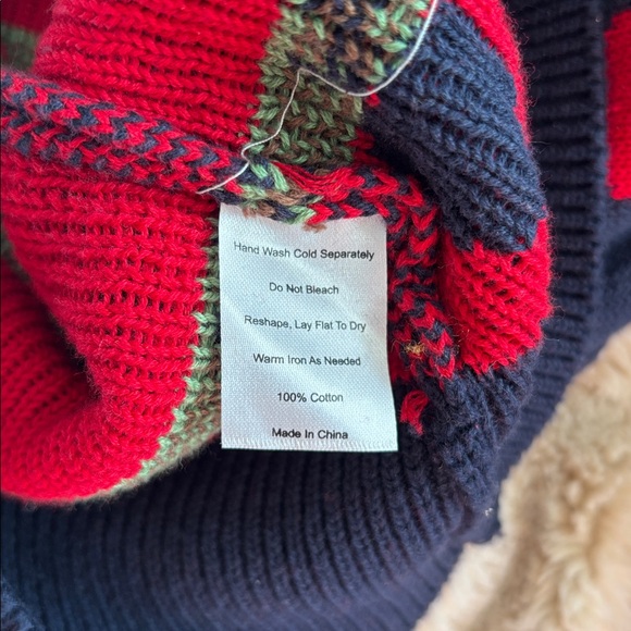 Kiel James Patrick Navy Apple Picking Crewneck Sweater - Picture 7 of 7